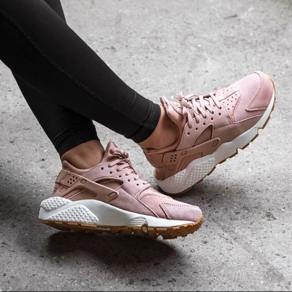 pink suede huaraches